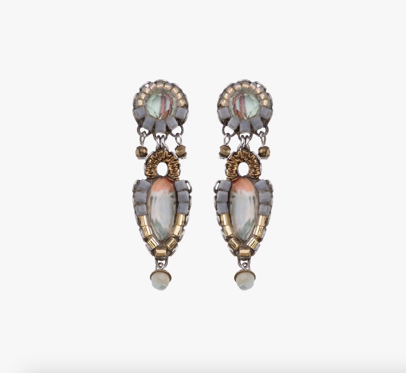 Pilnas Delicate Earrings Metallic Medley