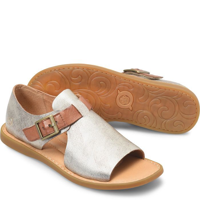 Ivey Leather Open Toe Flats