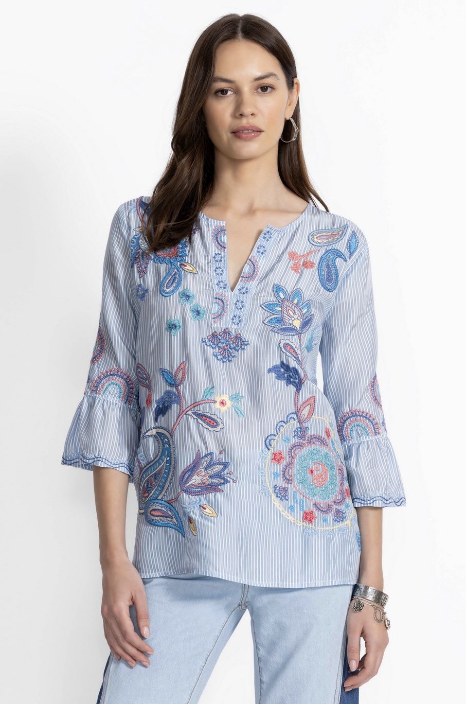 Neilly Ruffle Sleeve Blouse