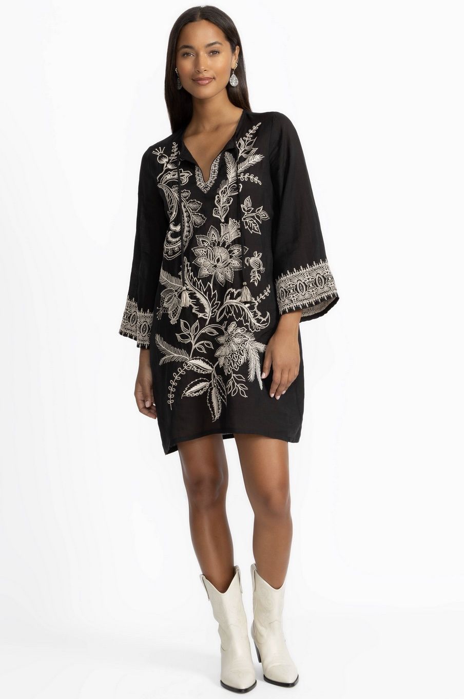 Kimono Sleeve Relaxed Dress - Roberta