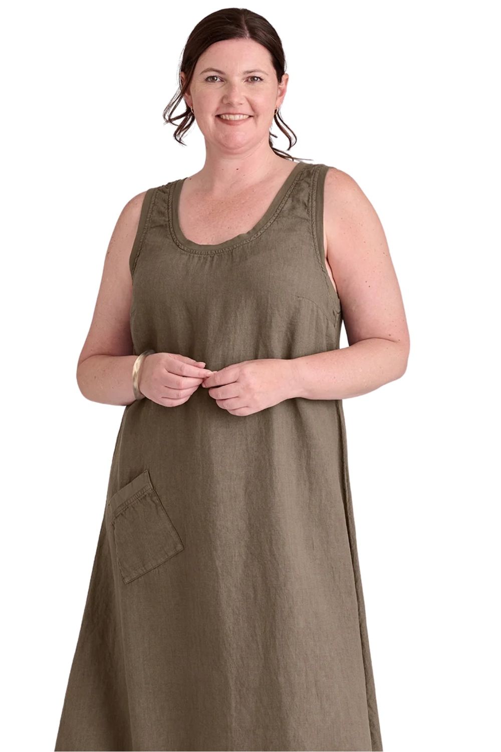 Serene Linen Maxi Dress