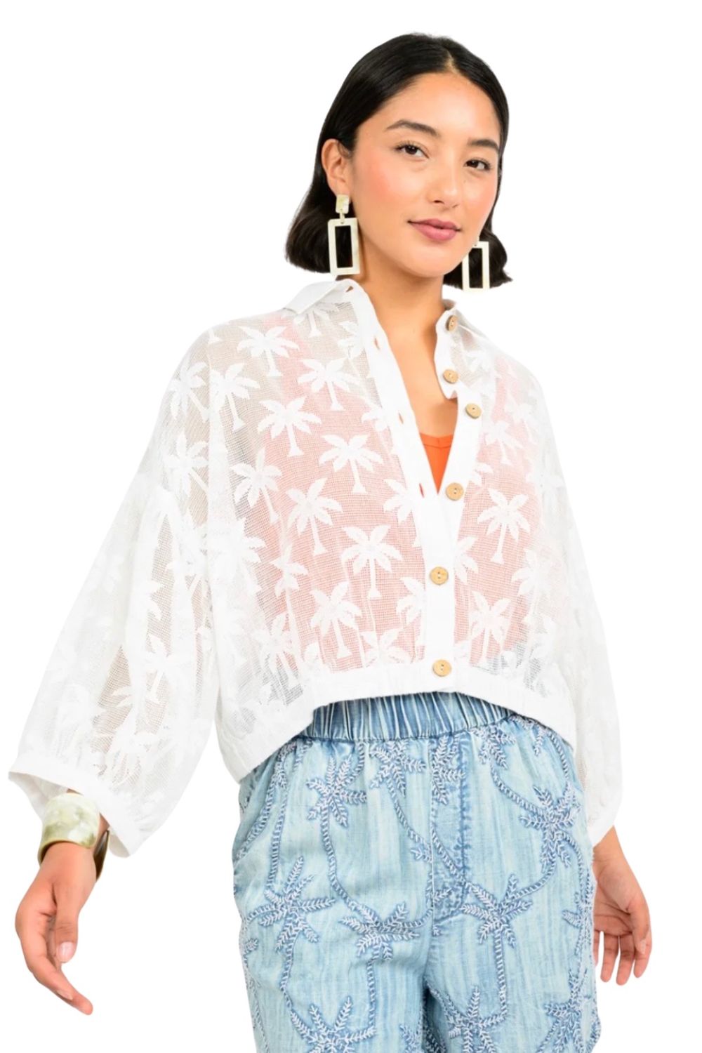 Palm Mesh Shacket
