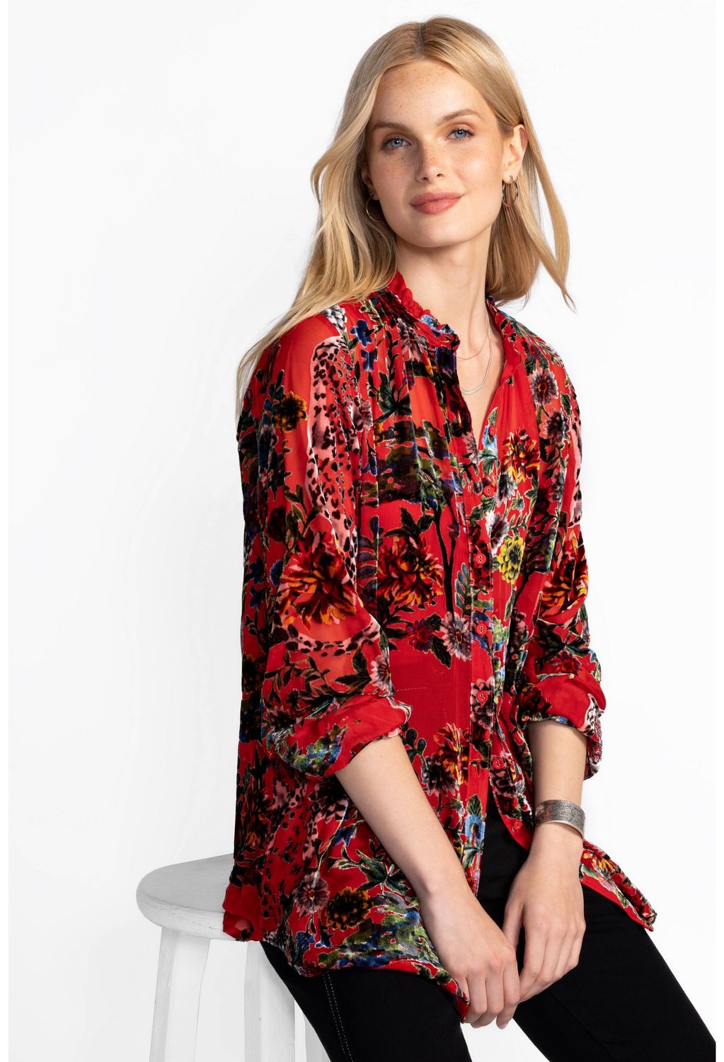 Yoella Burnout Tunic