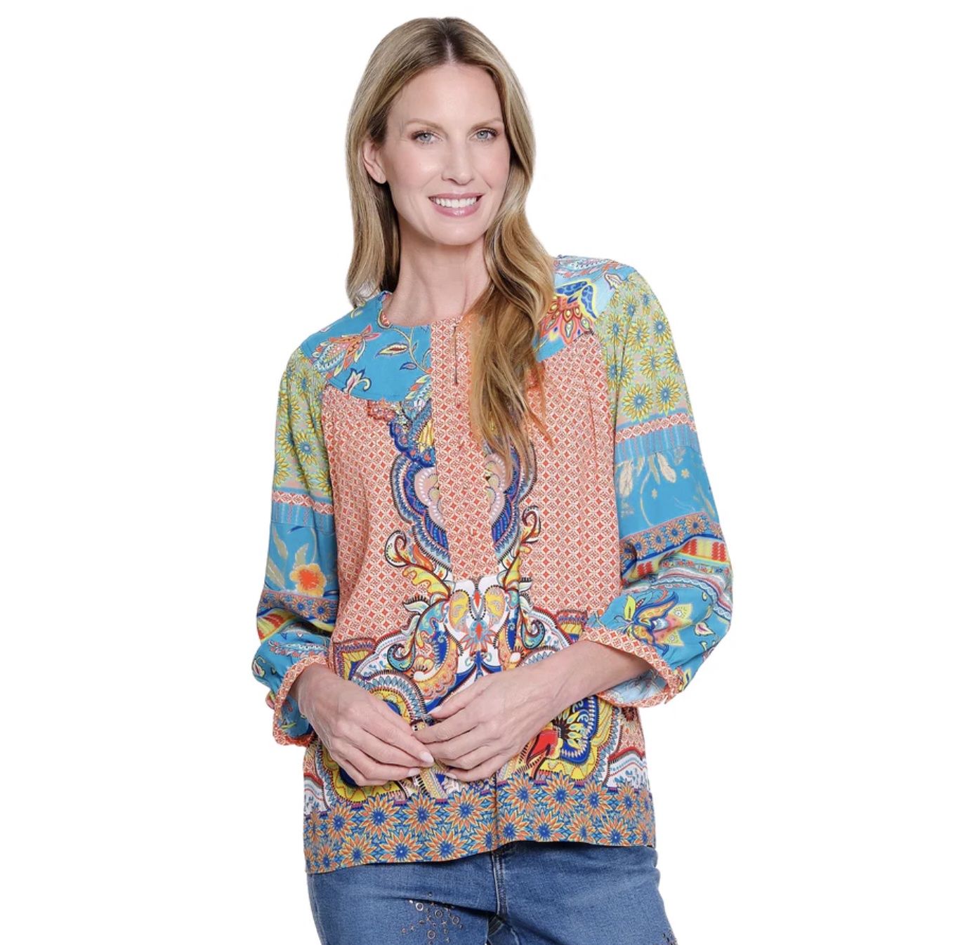 Del Mar Multi Pattern Top