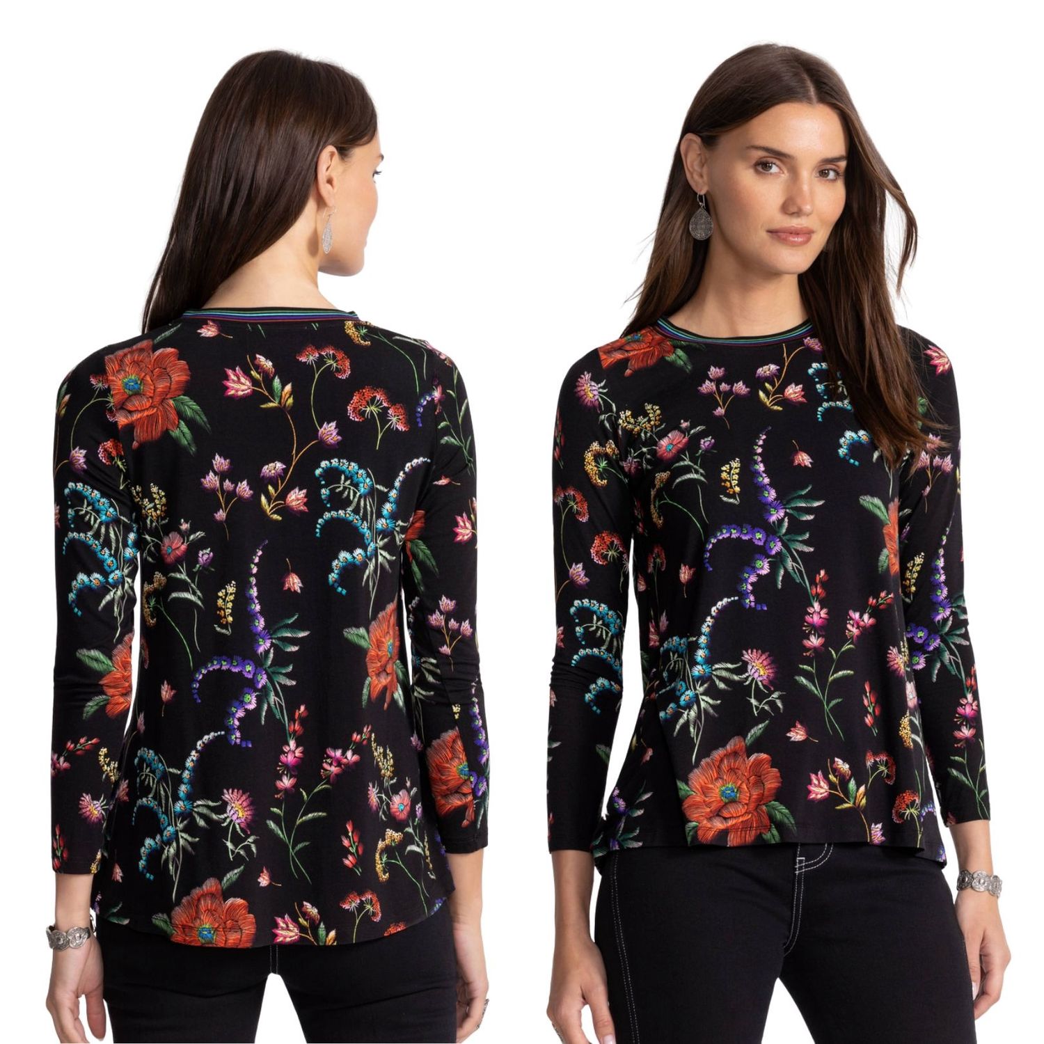 Mayra Schiff Crew Neck Top