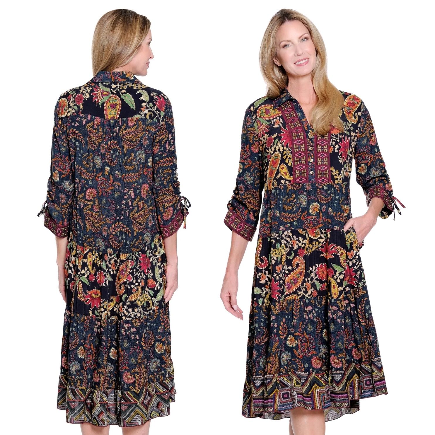 Scotty Mix Tiered Dress