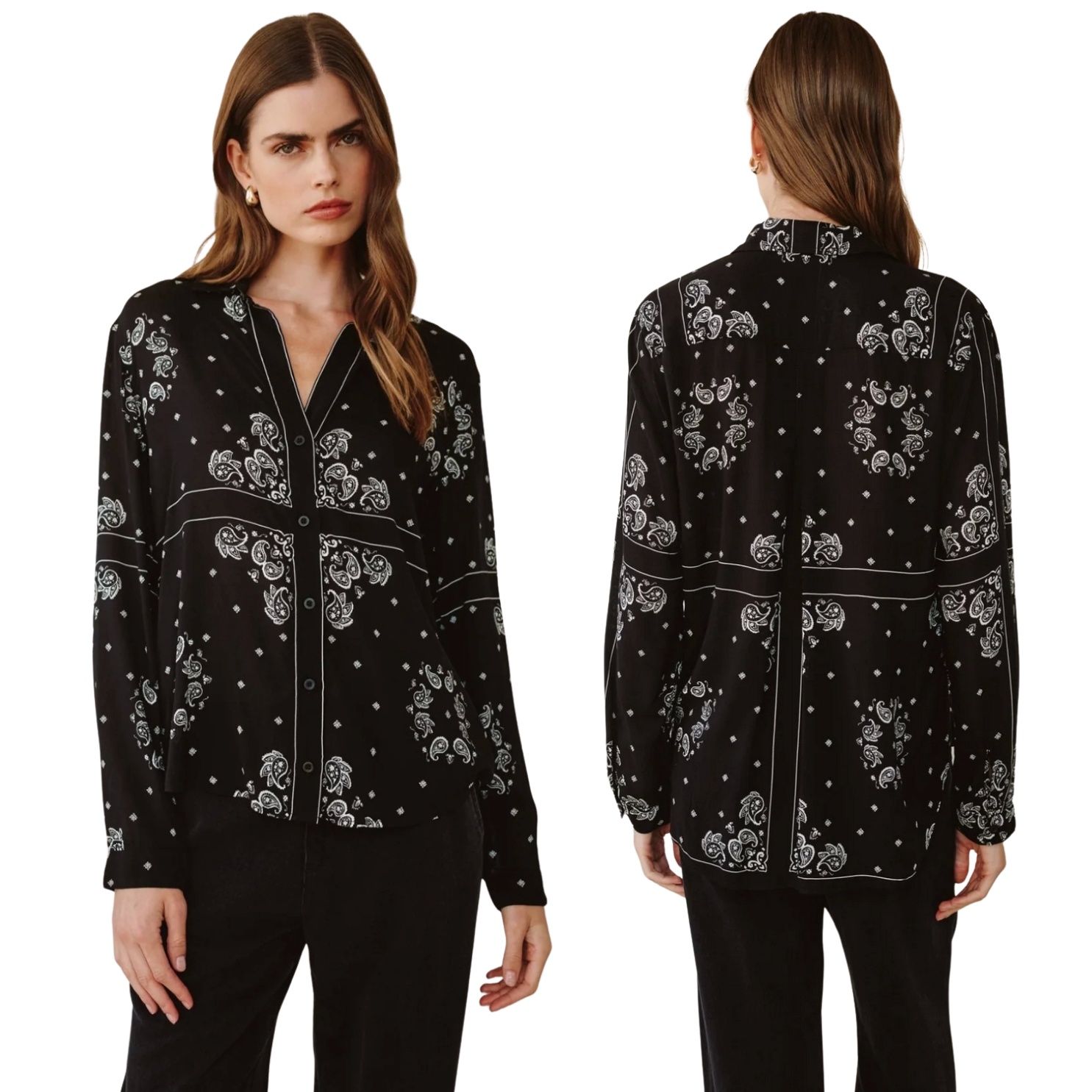 Bandana Print Blouse