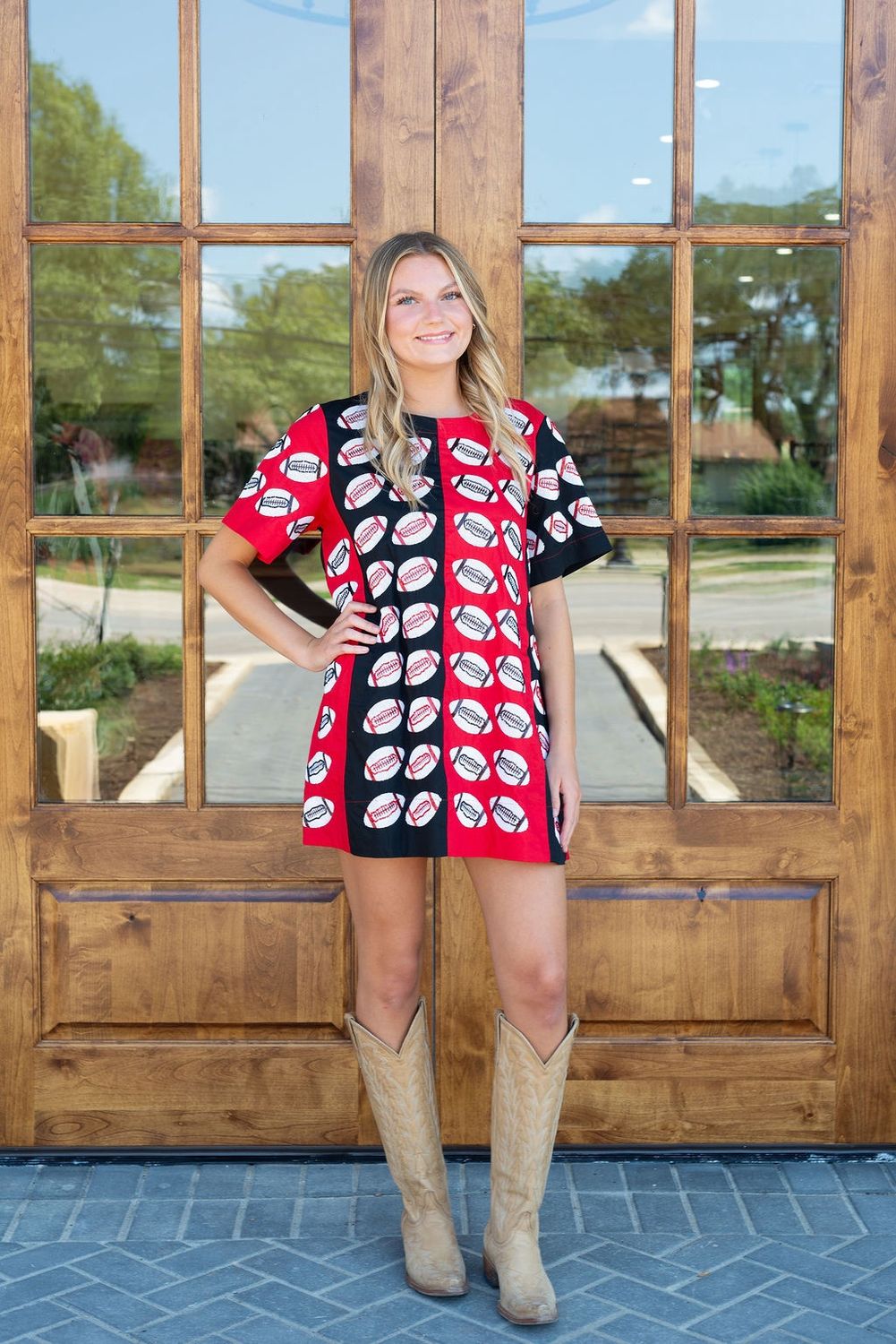 Colorblock Football S/S Dress