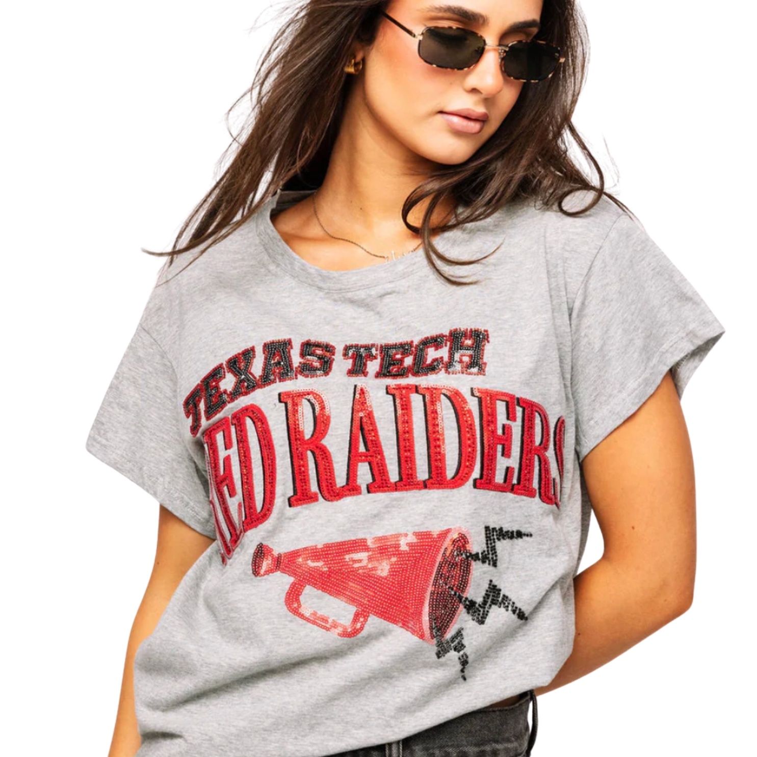 Texas Tech Megaphone And Icons Tee
