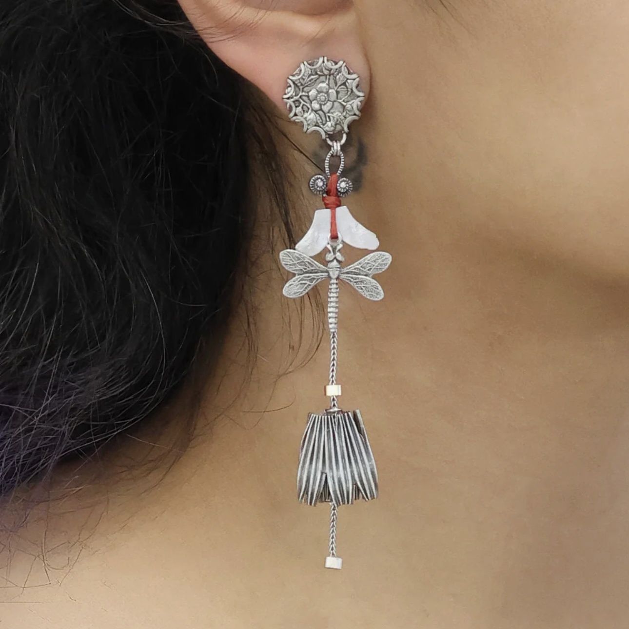 Metal Bloom Arvaia Earrings