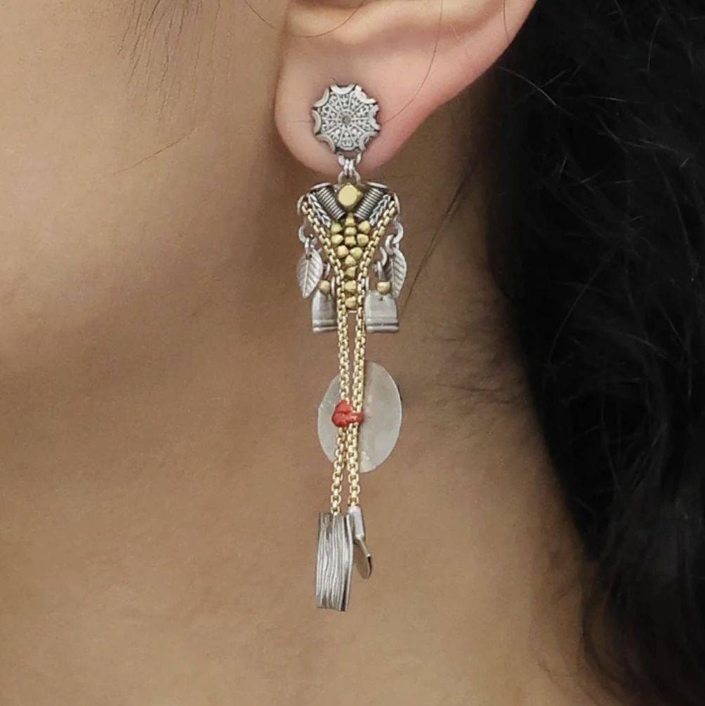 Metal Bloom Braniva Earrings