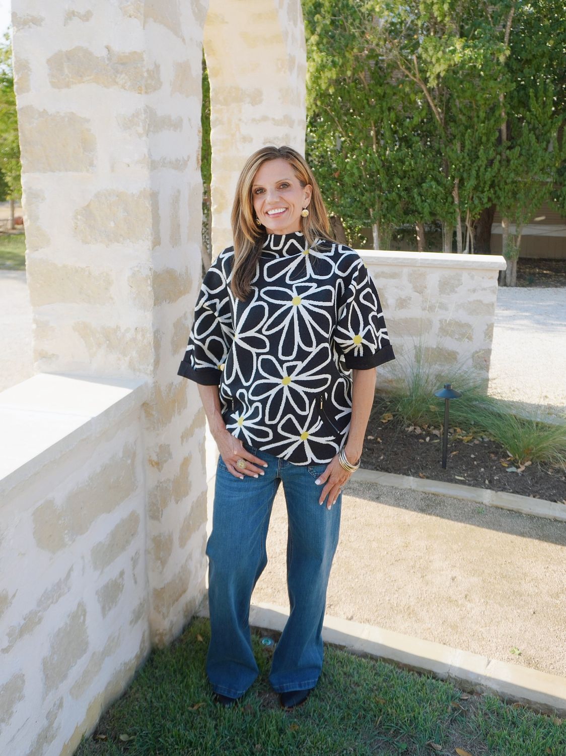 Whimsical Floral Sweater