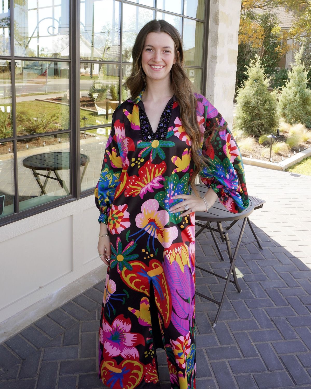 Fiona Dress - Midnight Garden