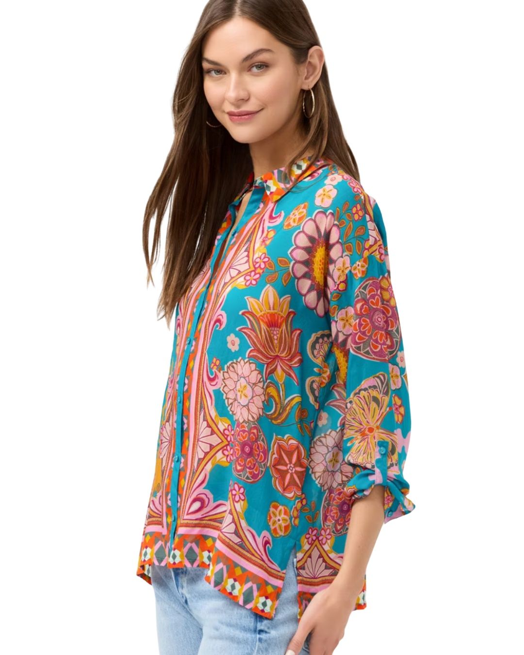 Endora Button Blouse