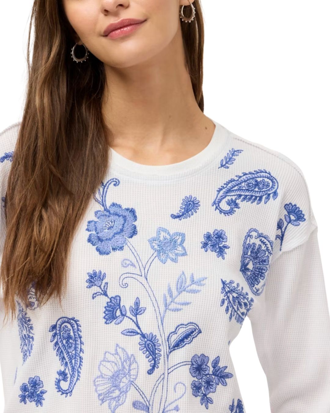 White Daniela Patchwork Thermal