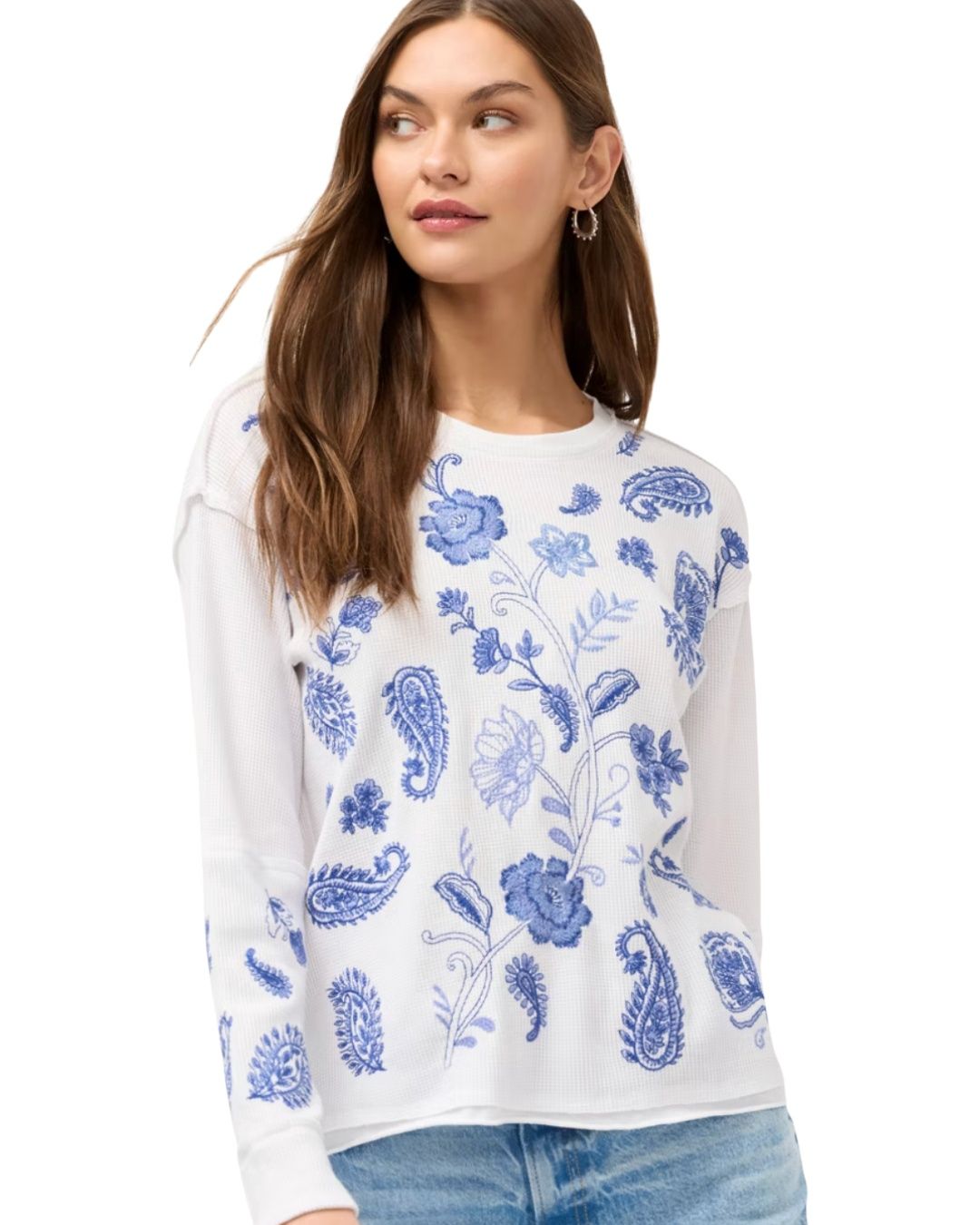 White Daniela Patchwork Thermal