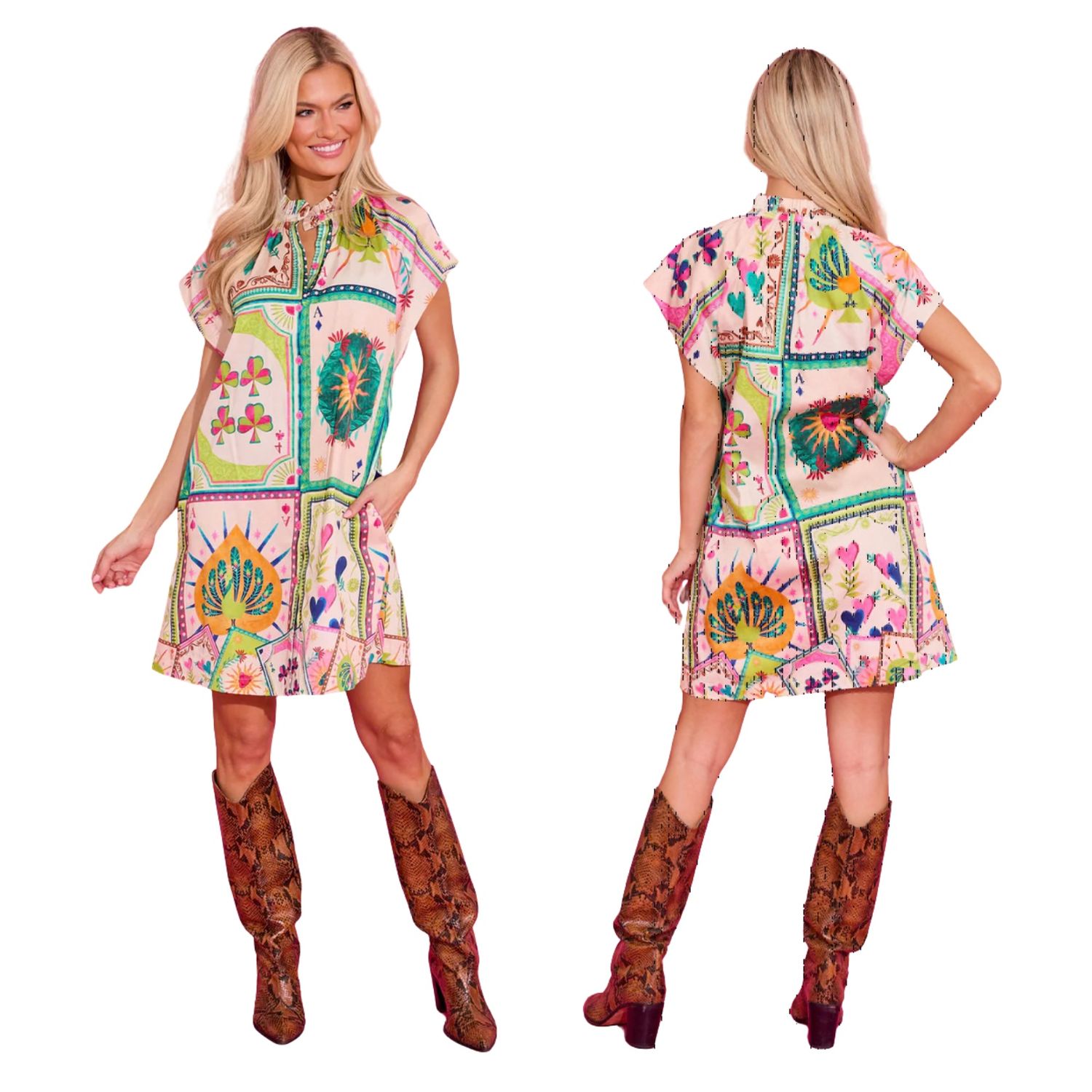 Margot Dress in High Roller