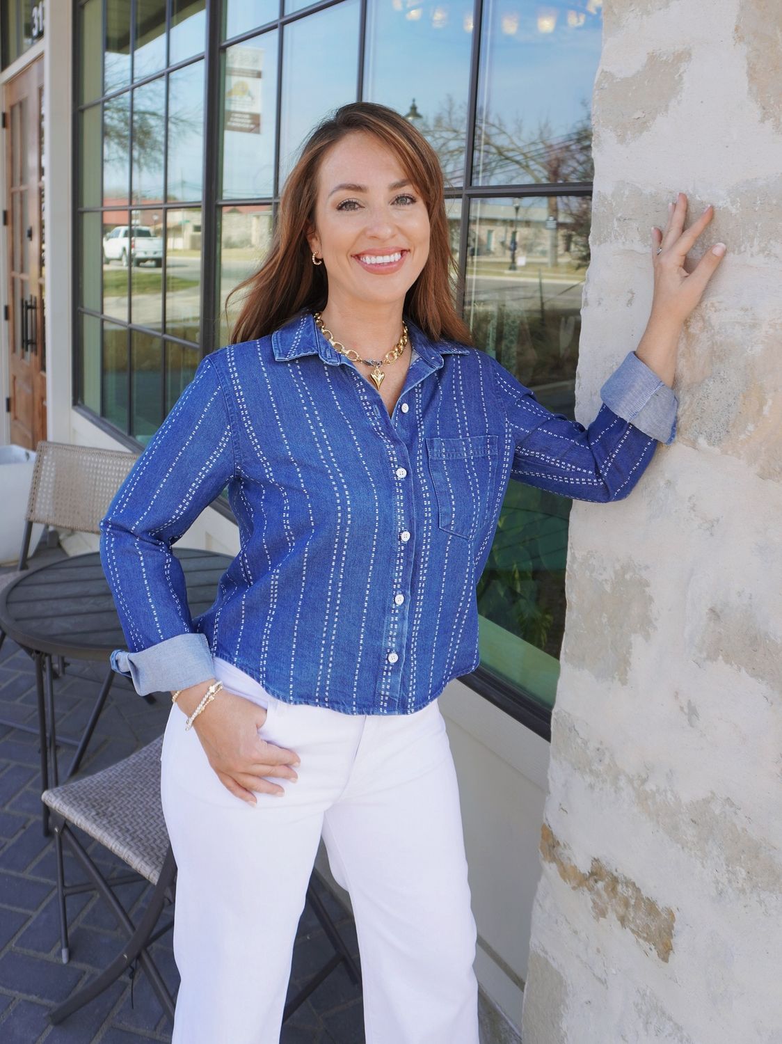 Long Sleeve Cropped Shirt