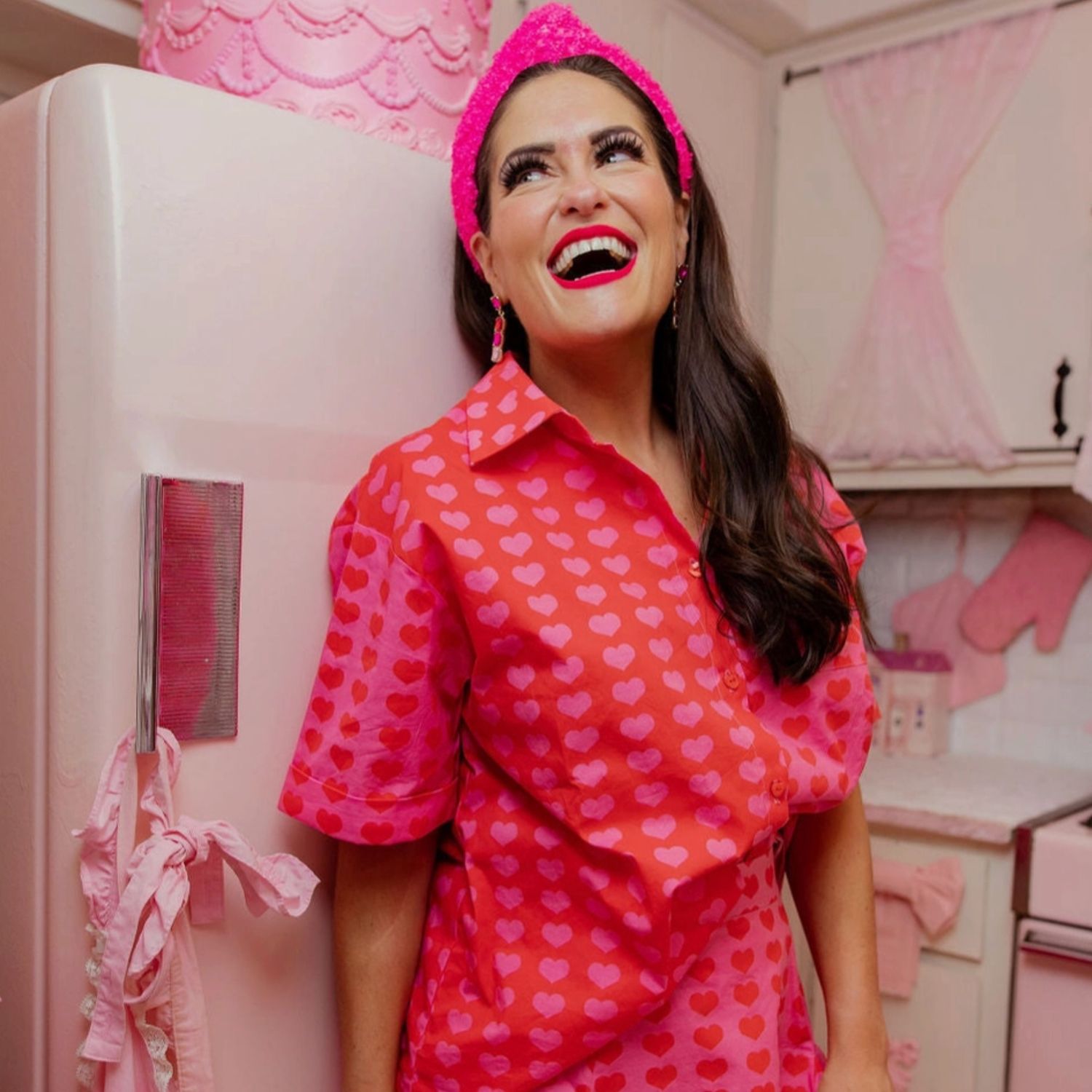 Oh My Hearts Button Down Shirt