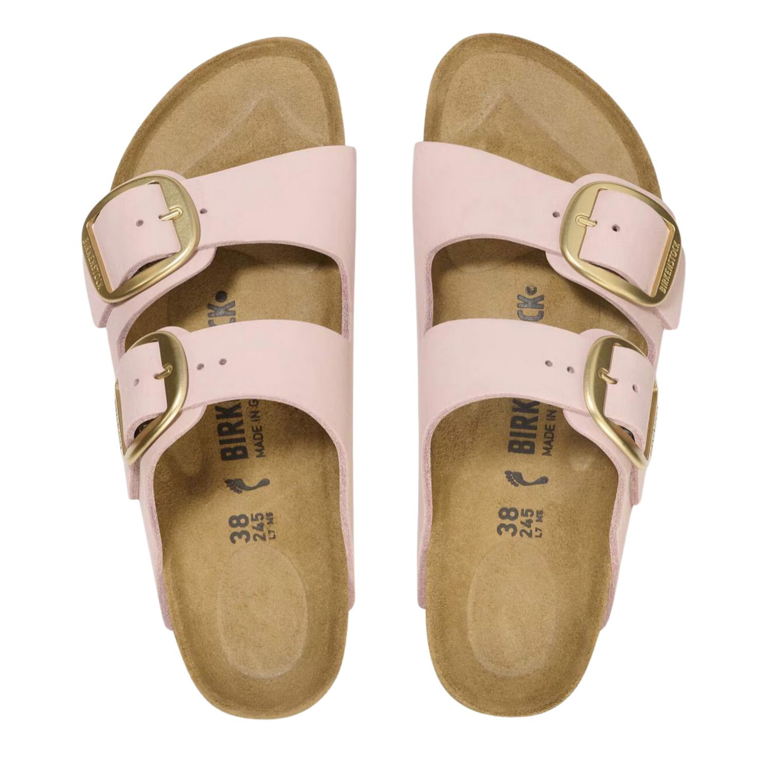 Arizona Soft Footbed Nubuk Leather - Soft Pink