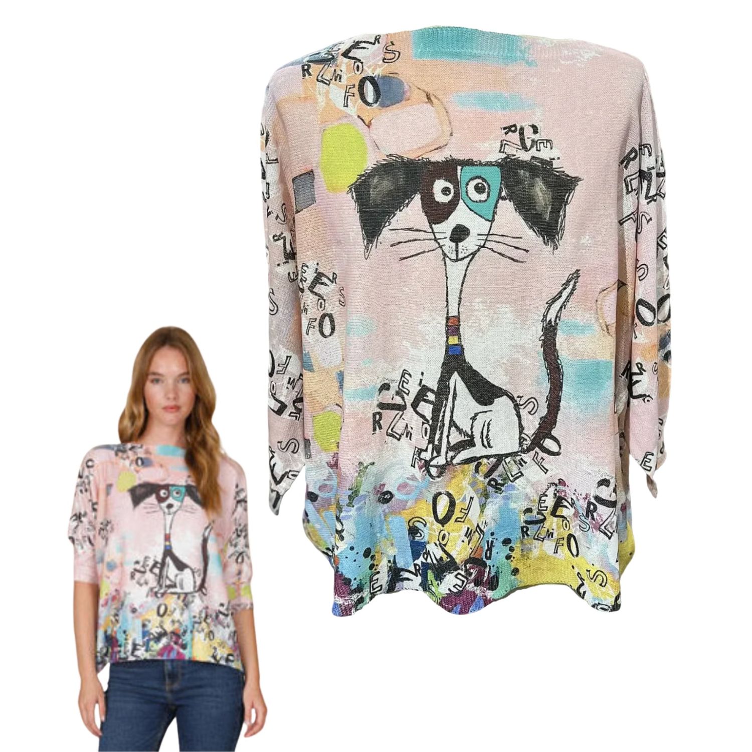 Piper 3/4 Dolman Sleeve Sweater