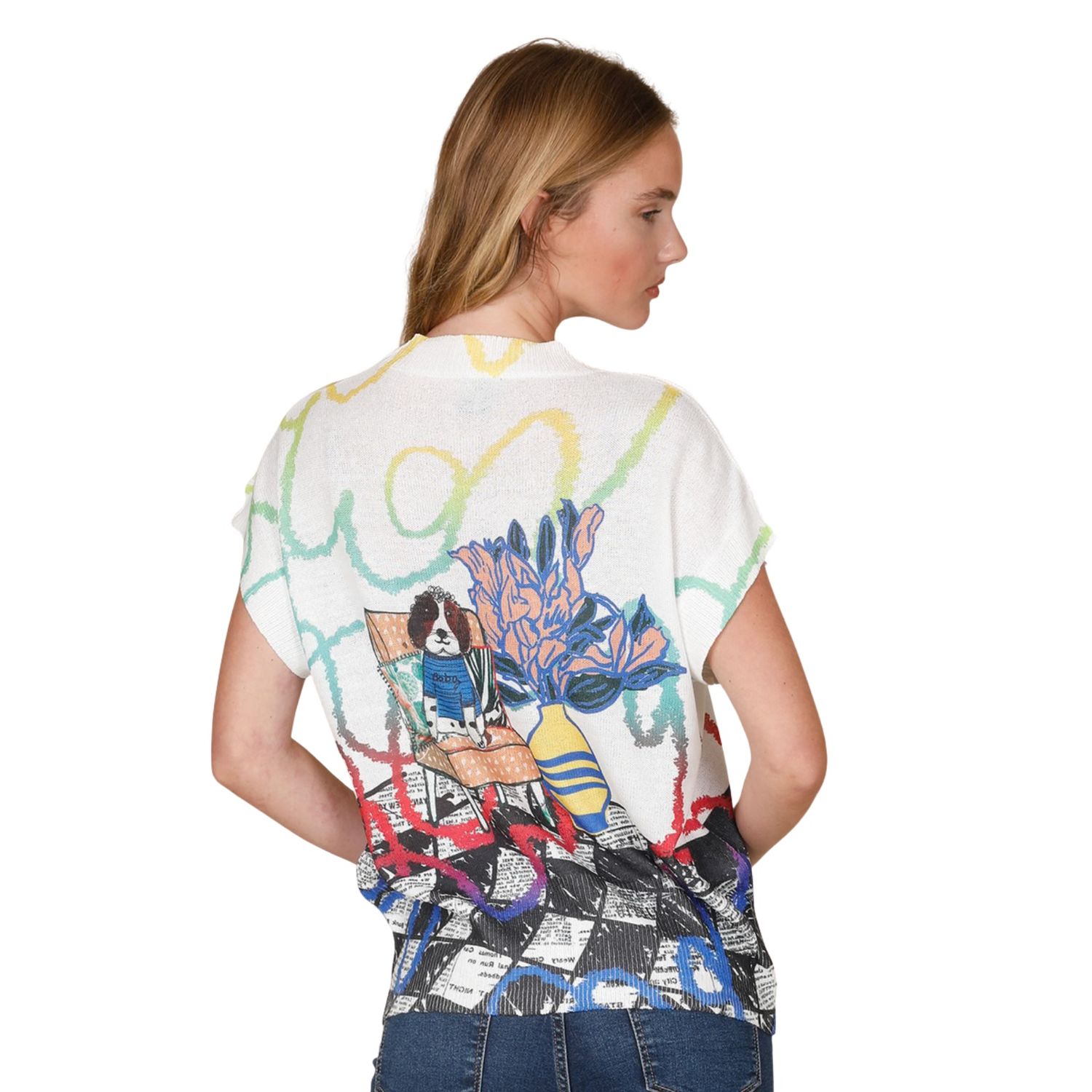 Boba Pup Short Dolman Sleeve Sweater