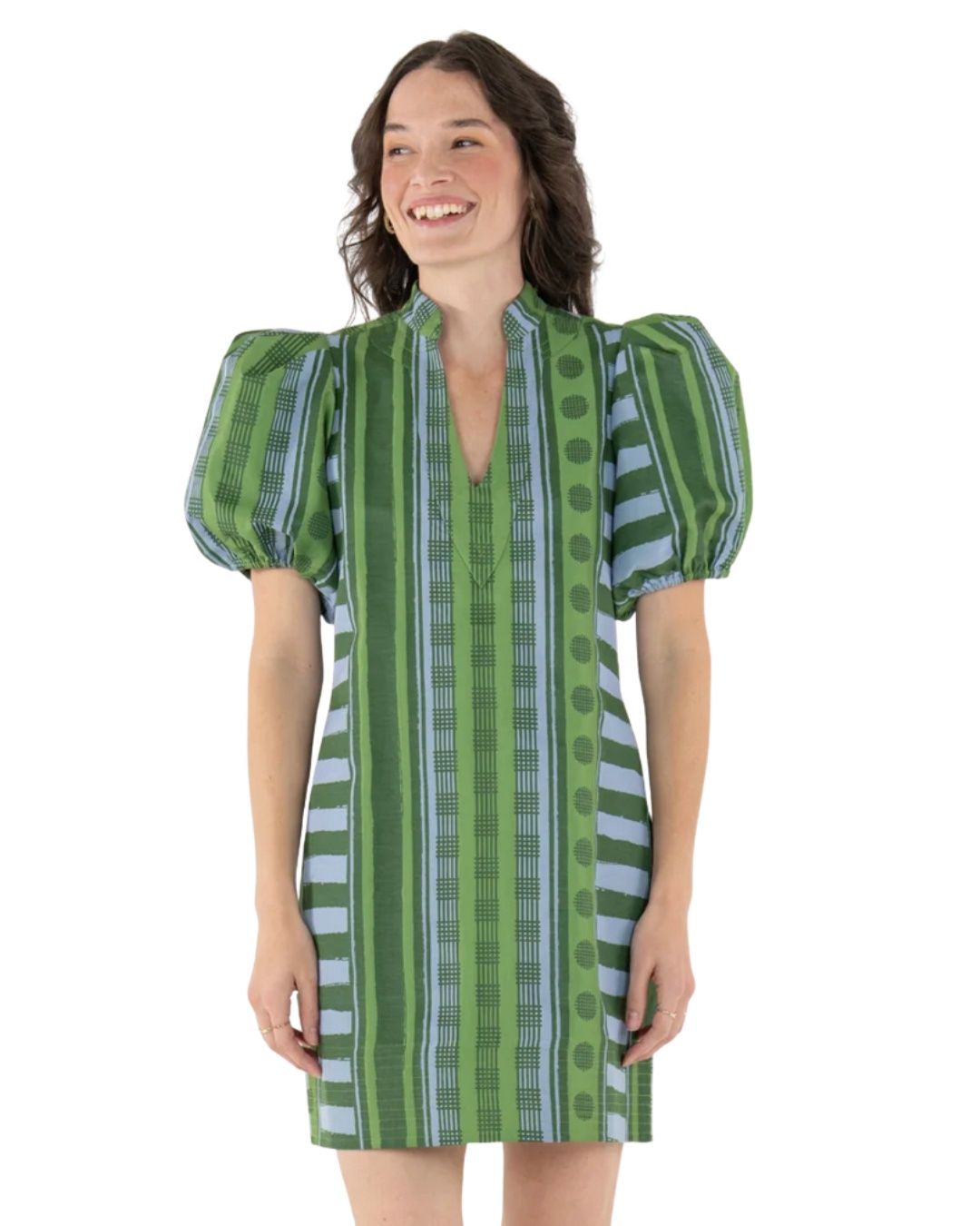 Hampton Mini Dress In Forest Jubilee