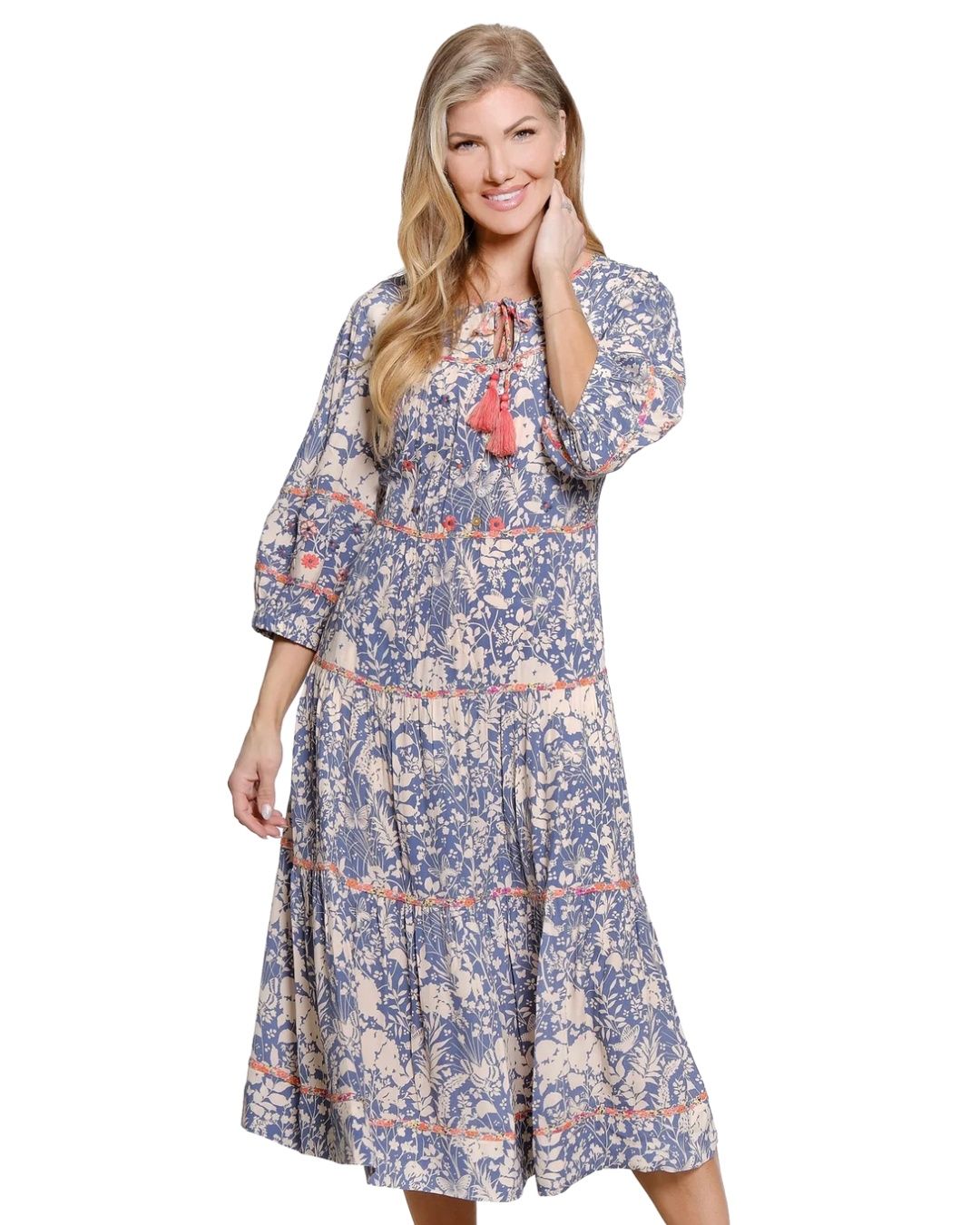 Floral Print Tiered Dress