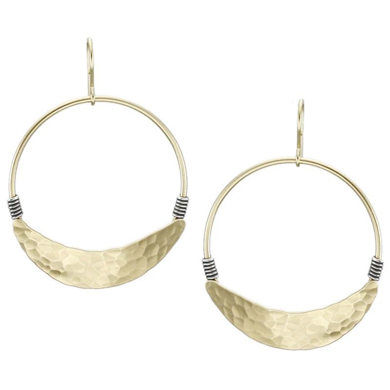 Wire-Wrapped Hoop Earring