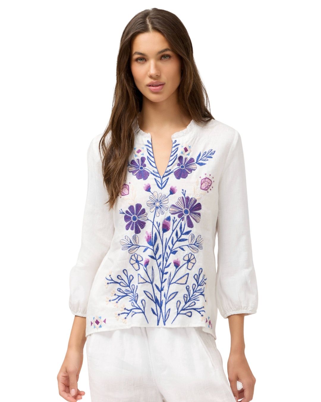 Adina Ruffle Field Blouse