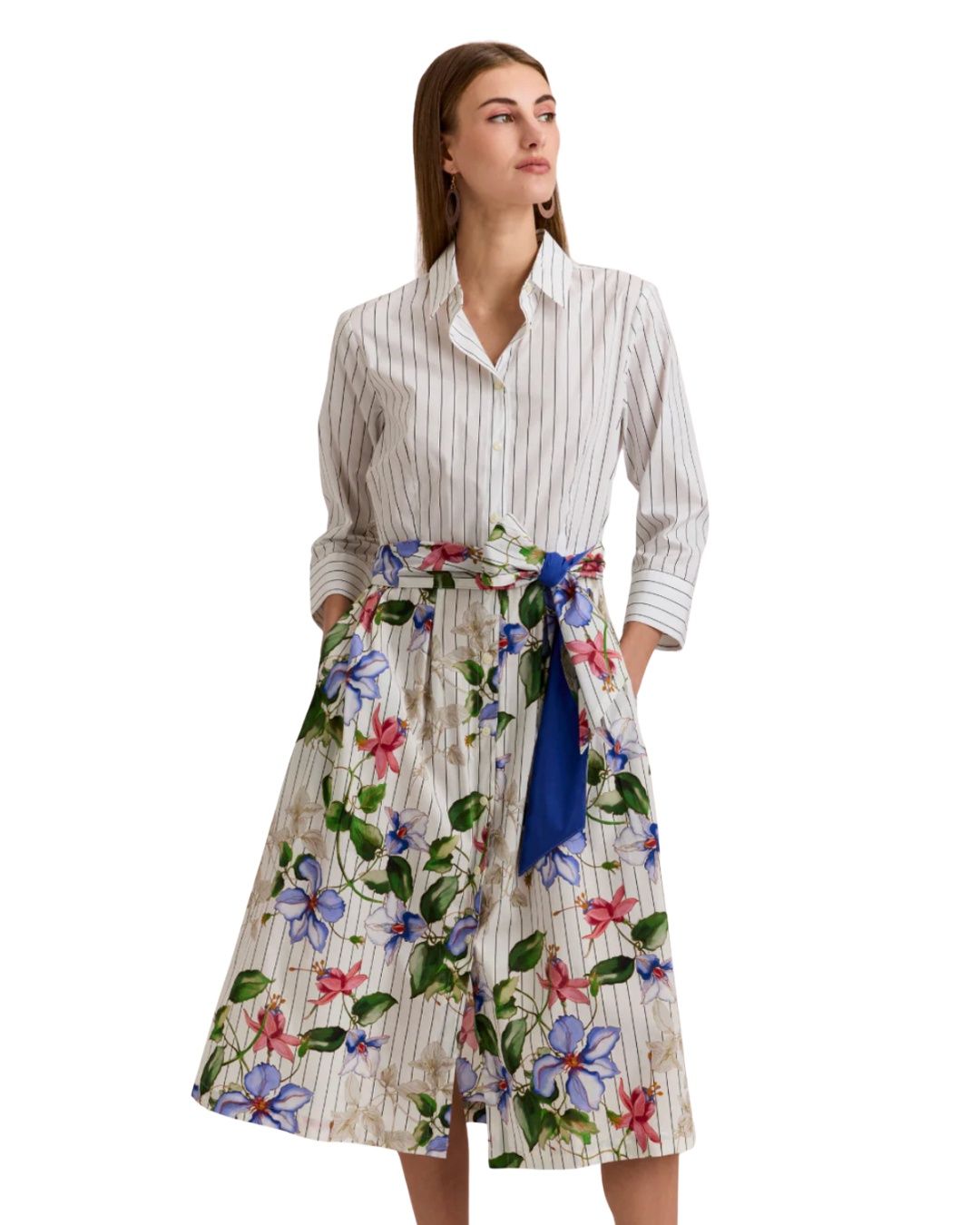 Robin Constrast Stripe Dress