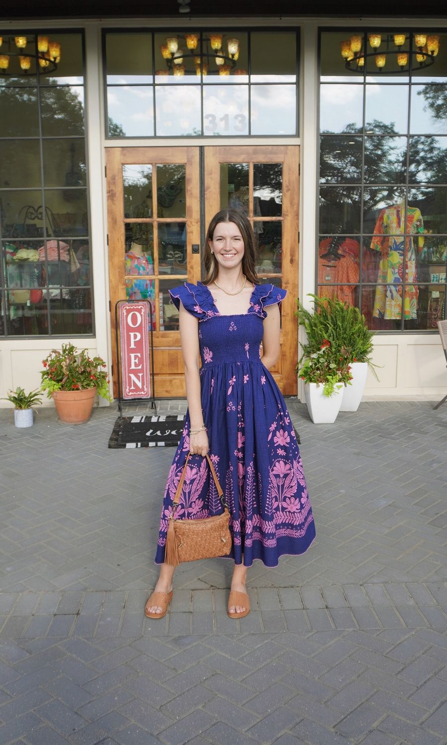 Smocked Border Dress