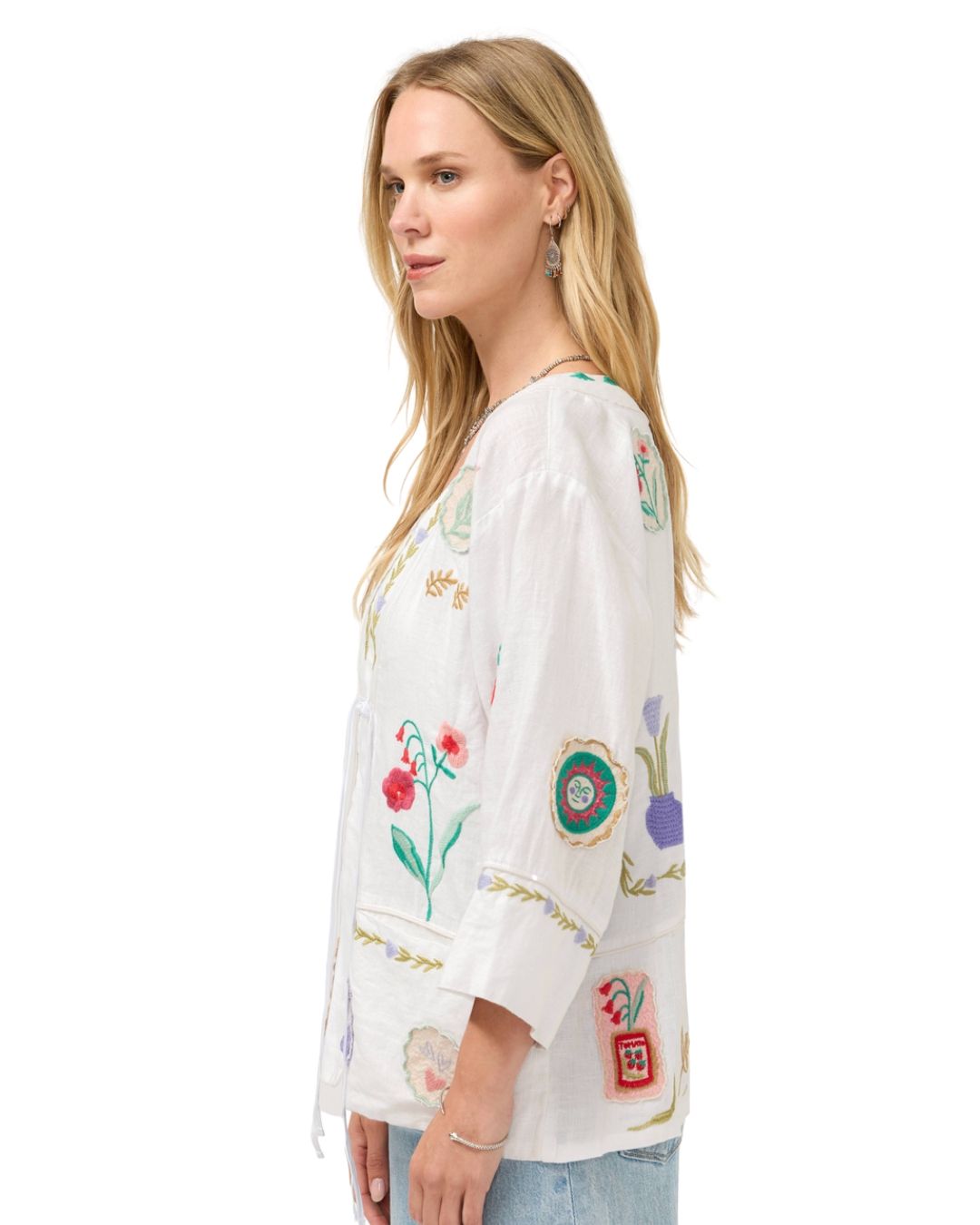 Fleur Wide Hem Kimono