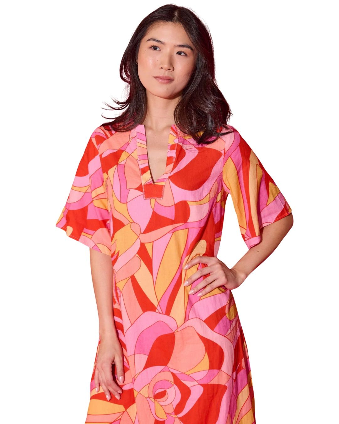 Delaney Dress - Moroccan Poppy