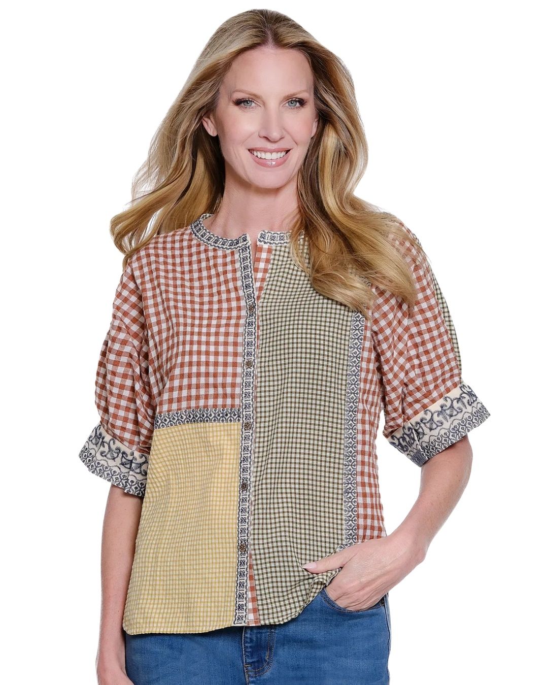 Woven Mix Blouse