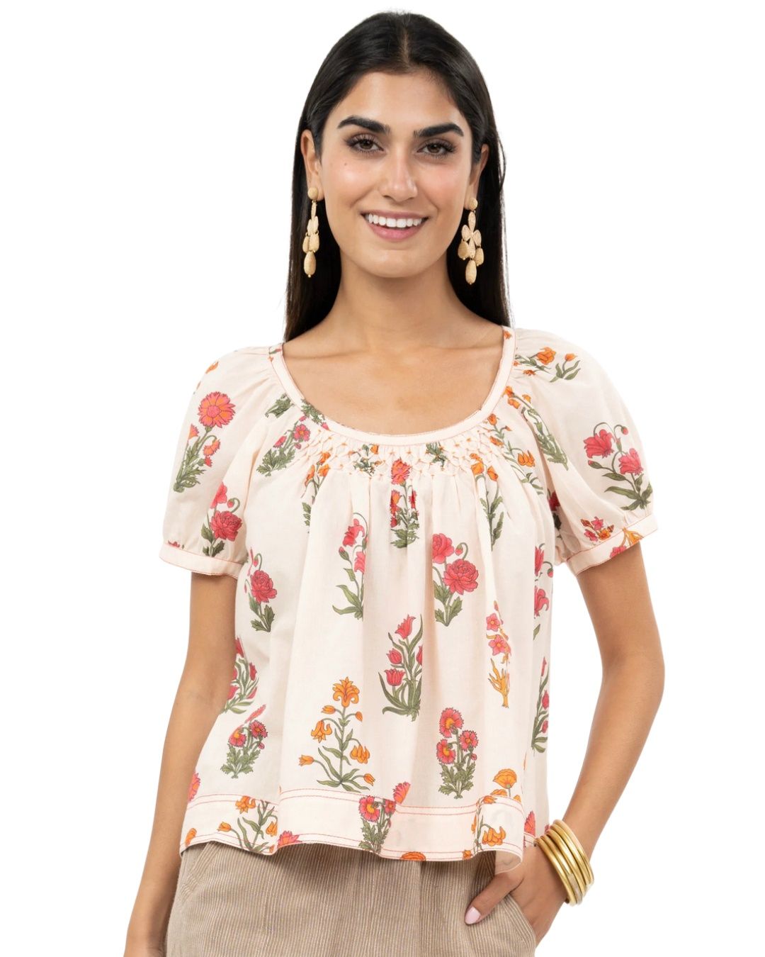 Smock &amp; Block Top