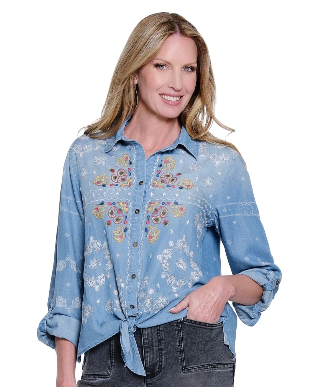 Woven Paisley Blouse