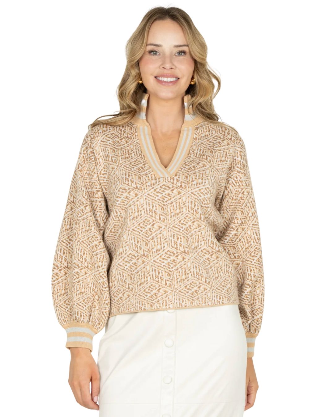 Lolli Sweater Mosaic Monogram