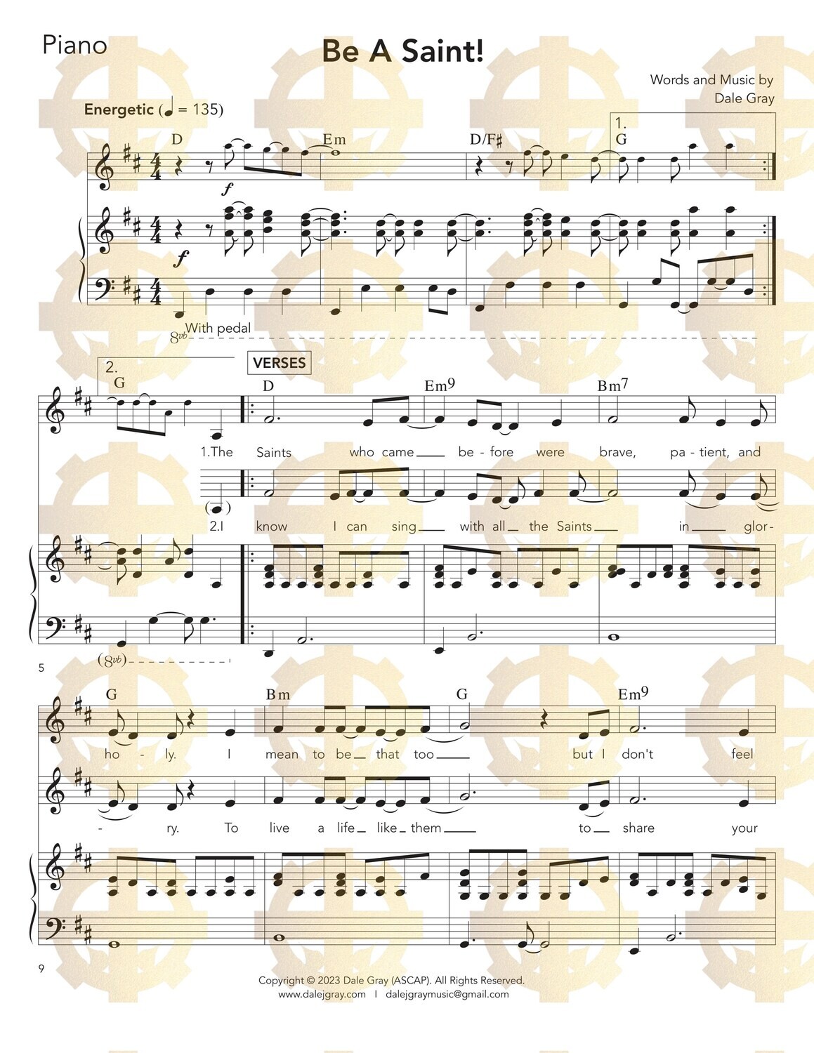 Be a Saint! - Piano