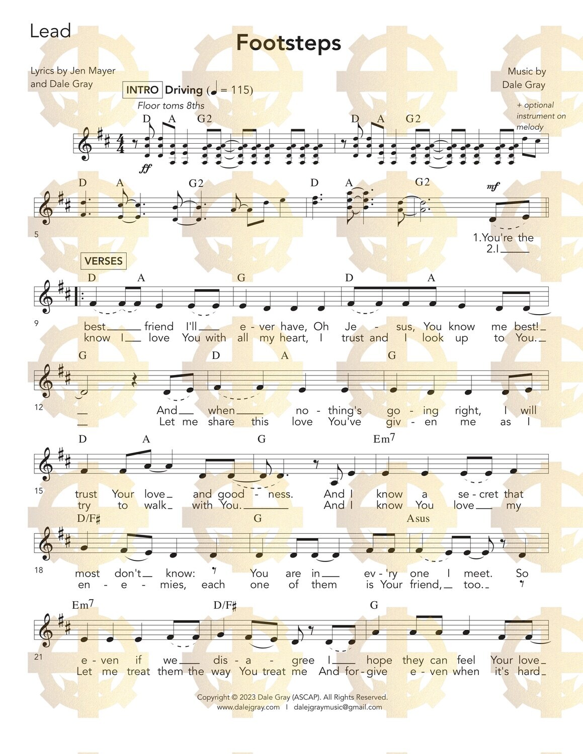 Footsteps - Lead Sheet