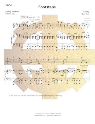 Footsteps - Piano