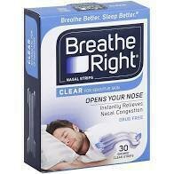 Breathe Right Nasal Strip Clear S/m 30ct
