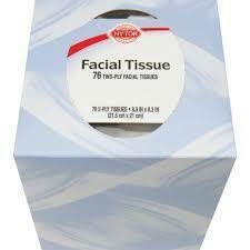 Hytop Facial Tissue 80ct 2ply