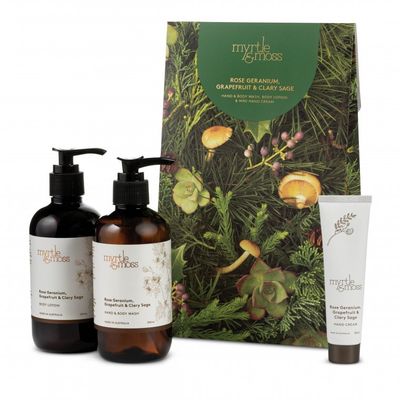 Rose Geranium Trio (Wash, Lotion &amp; Hand Cream)(Mushroom)