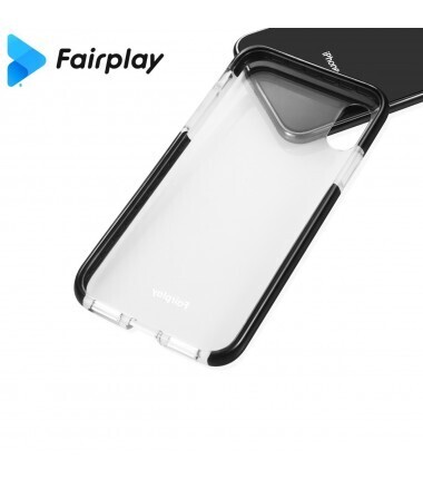 Coque FAIRPLAY IPhone 12/12 Pro Transparent bordure noir