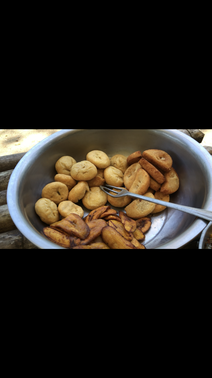 Fried Dumplings/Sweet Plantains