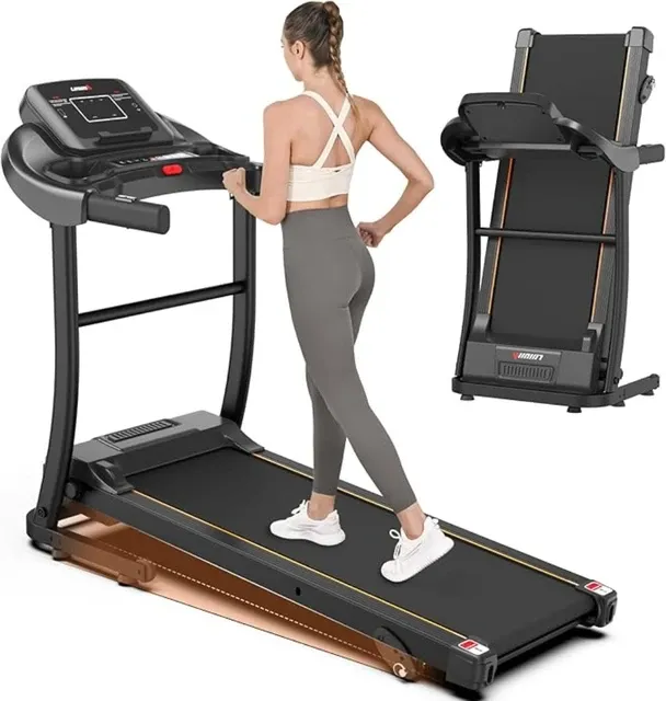 Treadmill for Home Folding Treadmill with 3 Level Incline Heart Rate Sensor 7.5 MPH Speed 265 lbs Capacity Indoor Fitness