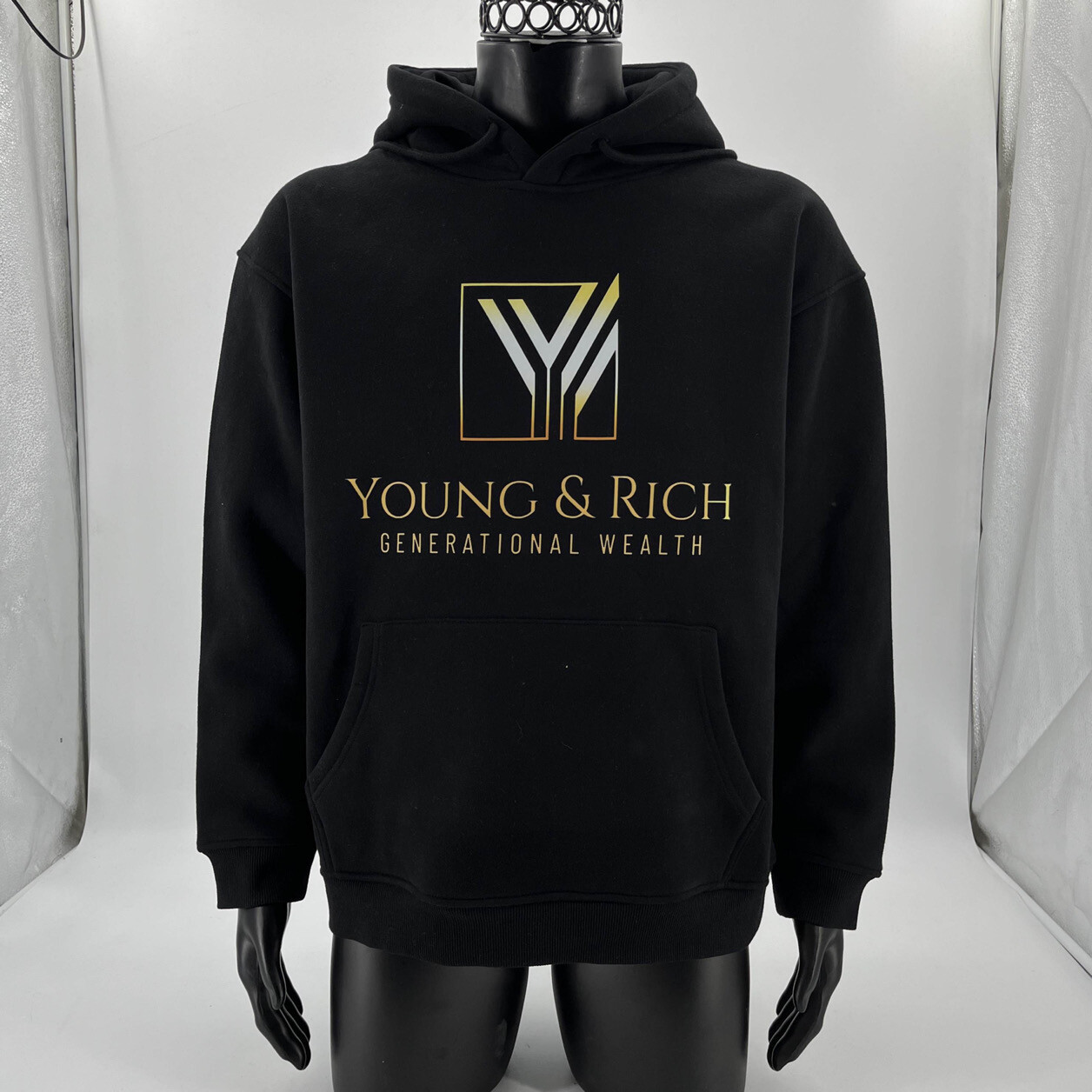 Black Young&amp;Rich Hoodie