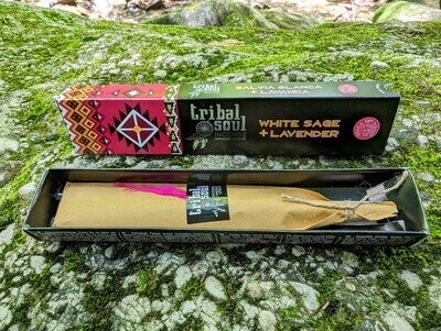 Tribal Soul White Sage & Lavender Incense Smudging Sticks
