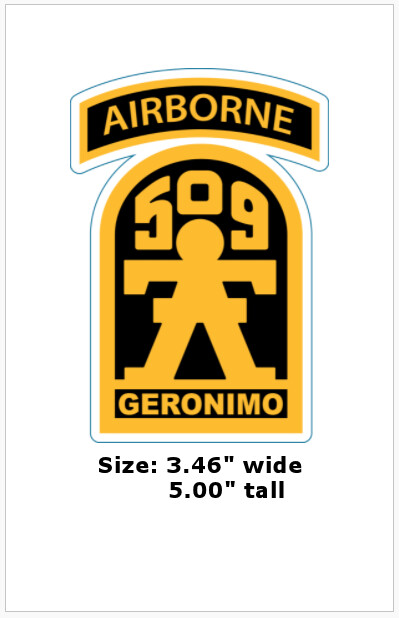 &quot;509th Geronimo&quot; Vinyl Decal